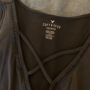 American Eagle Suede Tank